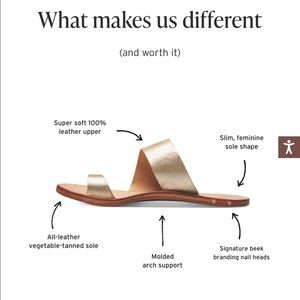 Leather sandals new in box